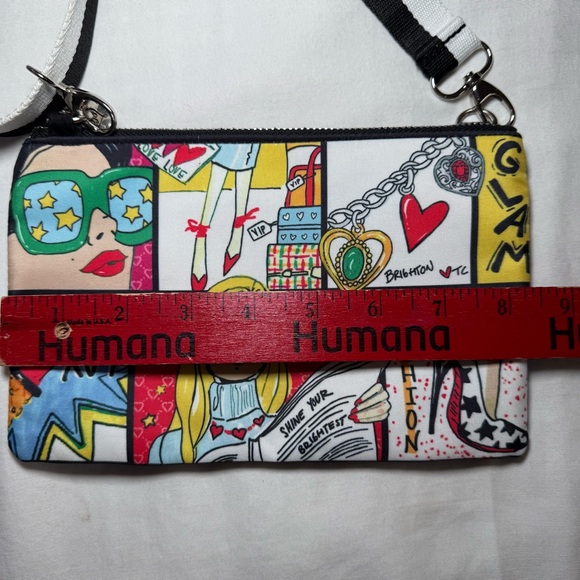 Brighton Glam Girl Crossbody Pouch Bag Purse Tom Clancy Fashionista NWOT - Picture 3 of 6